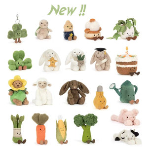 Jelly Cat Nouveautés Printemps 26 : Peluches Lapin, Ours, Légumes et Gâteaux, Poupées Cadeaux Transfrontalières - Product Image 1
