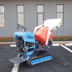 New Diesel <b>Cement</b> <b>Mixer</b> Machine Mini Portable Crawler With Tracks Self Loading Portable - Product Image 1