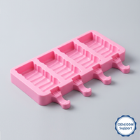 Moule à glaces ondulées réutilisable en silicone sans BPA, facile à nettoyer, multi-cavités, qualité alimentaire, antiadhésif, pour glaces maison