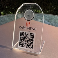 Conception gratuite Table Google Review Carte NFC Support de bureau Smart NFC Support de bureau Table pour Bar Restaurant Menu