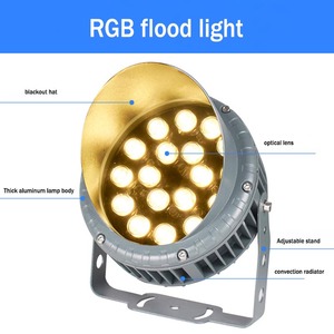 Không có di chuyển đầu SMD RGBW <span class=keywords><strong>Led</strong></span> Đèn Pha với Glass Bìa IP66 cao sáng điều khiển từ xa kiến trúc mặt tiền chiếu sáng - Product Image 3