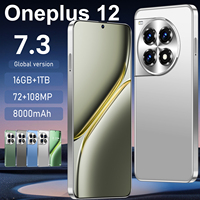 Smartphone OnePlus 12 5G avec 16 Go + 1 To de stockage, appareil photo 108 MP, écran OLED, Android 13