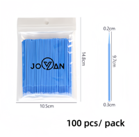100 pièces Extension de cils nettoyage écouvillons brosse Lash Lift colle dissolvant applicateurs Micro cils tige maquillage accessoires outil