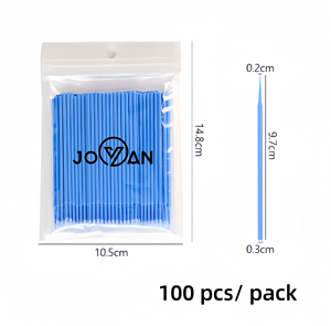 100 pièces Extension de cils nettoyage écouvillons brosse Lash Lift colle dissolvant applicateurs Micro cils <span class=keywords><strong>tige</strong></span> maquillage accessoires outil - Product Image 6