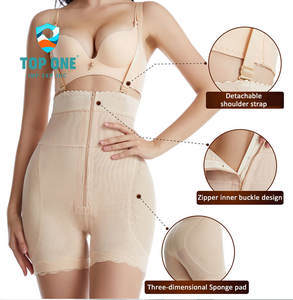 TopOne personalizado de talla grande para mujer, bragas acolchadas sin costuras con Control de barriga, mono completo, ropa moldeadora - Product Image 2