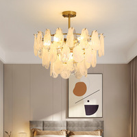 Lustre de luxe rond de haute qualité design français, lustre suspendu de salon d'hôtel, plafonnier led en verre cristal moderne