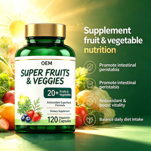 Cápsulas Multivitamínicas Superfood, Frutas y Verduras, Suplemento de Alimentos Integrales, Minerales, Energía, Omega 3 para Adultos, Marca Privada OEM - Product Image 2