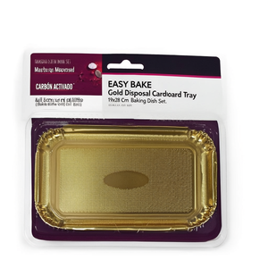 Juego de bandejas desechables 3 piezas cartón (19x28cm) EASY BAKE Oro 15792C - Product Image 2