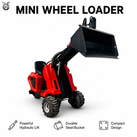 Mini-chargeur à trois roues de 800 kg à moteur essence homologué CE Chine, norme EU Stage V, monté à l'avant, pour usage agricole