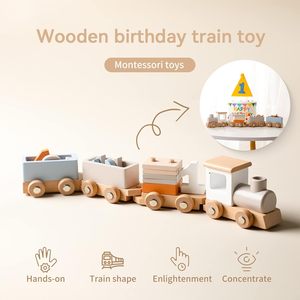 Juguetes de bloques de construcción para niños, rompecabezas de silicona, juguete de emparejamiento, juguete de empuje y arrastre para educación temprana, tren de juguete de silicona suave - Product Image 4