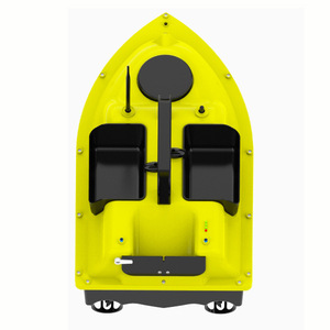 D18 <b>Rc</b> Fishing Bait Boat 54x27x21cm 3 Hoppers Remote <b>Control</b> Battery Powered Cruise <b>Control</b> Yellow - Product Image 5