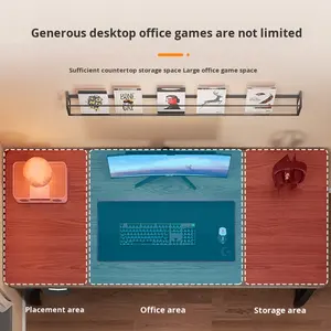 Set Scrivania e Sedia Wenfeng OEM/ODM 5 Pezzi - Scrivania Rettangolare Minimalista in Legno Massello Ecologico con Funzione Rinfrescante per Studenti e Casa - Product Image 2