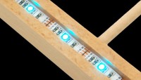Cadre photo en bois de hêtre Base de veilleuse LED avec tailles personnalisées 230x170mm 200x260mm etc. Raccord acrylique de 2mm à 10mm d'épaisseur