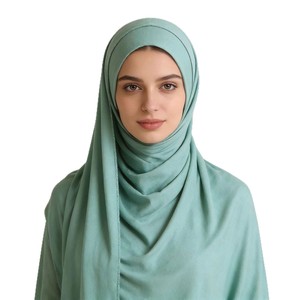 <span class=keywords><strong>Turbante</strong></span> de Color Sólido para Mujer, Transpirable, de Algodón Mercerizado, Popular en el Medio Oriente, Árabe, Sudeste Asiático, Venta Caliente Transfronteriza - Product Image 5