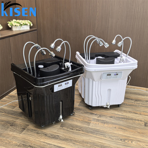Kisen <b>Portable</b> Head Spa Bed with Water Circulation Waterfall Shower Multi-functional Salon Hair Washing Basin for Hair Treatment - Product Image 6
