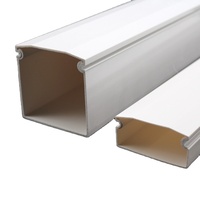 Goulotte et Canalisation en PVC avec Couvercle pour la Protection des Câbles Électriques