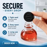 Offre Spéciale – Bouteille en Verre Rond Transparent Vide de 60 ml (2 oz) pour Sirop de Café, Shot Énergétique, Jus de Gingembre, avec Couvercle en Plastique ou en Aluminium