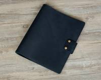 Portefeuille en similicuir texturé de luxe végétalien A4 A5, organiseur d'agenda, carnet de notes, planificateur budgétaire, classeur à 3 ou 6 anneaux dorés