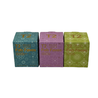 Boîte cadeau rectangulaire en carton ondulé recyclé pour thé et café, avec logo en feuille d'or, pelliculage mat, impression offset, rigide, vente en gros