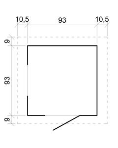 Timbela Playhouse en bois M570M-1 pour enfants L111 x P114 x H121 cm Garden Playhouse for Summer Fun! Pour Cabanes Jardin Chambres! - Product Image 4