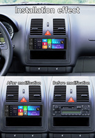 BQCC 6.28 Pulgadas Radio Estéreo Inalámbrica para Coche 1DIN con Pantalla Táctil HD, Amplificador, Carplay, Android Auto, Reproductor de Video, Duplicación de Pantalla y Cámara Trasera