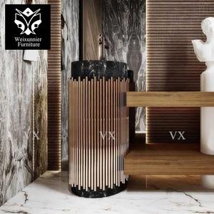 Meubles de salle de bain Villa de luxe moderne design rond colonne debout en marbre disponible pour les exportations en gros <span class=keywords><strong>prix</strong></span> compétitif - Product Image 6