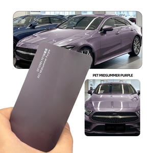 PET柔性自粘防刮光面夏季紫色汽车贴膜漆面保护膜 - Product Image 3