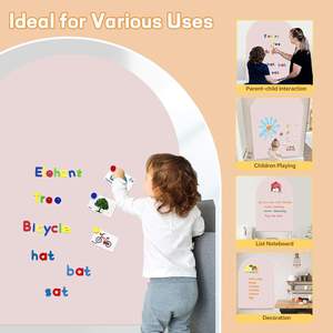 <span class=keywords><strong>Tableau</strong></span> <span class=keywords><strong>noir</strong></span> magnétique en forme de maison auto-<span class=keywords><strong>adhésif</strong></span> doux pour enfants marque XT - Product Image 5