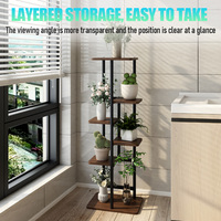 Support de Pot de Fleurs d'Intérieur Moderne, Étagère Élégante en Fer, Design Écologique, Support de Plantes Durable avec Revêtement en Poudre pour Jardin et Maison
