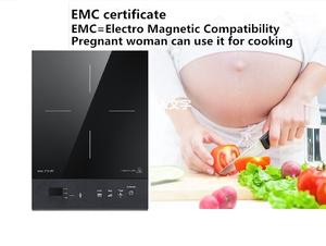 Venpole unique cuisinière à <span class=keywords><strong>induction</strong></span> table de cuisson table de cuisson à usage domestique 2100W VP1-21F blanc couleur Biseauté panneau tactile - Product Image 3