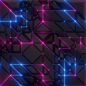 Papier peint <span class=keywords><strong>mural</strong></span> 3D géométrique personnalisé, style technologique amovible pour salle de jeu et décoration de bureau - Product Image 1