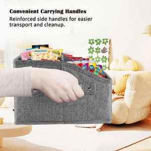 6 Compartments Separate <b>Storage</b> Snack Organiser <b>Fabric</b> Snack Bar Sweets <b>Storage</b> <b>Box</b> Kitchen - Product Image 4