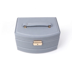 Caja de almacenamiento de cuero PU en stock de fábrica, caja de almacenamiento de joyas, caja de joyería de viaje, caja de terciopelo, joyería de almacenamiento - Product Image 6