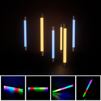 Barre LED linéaire RGB/RGBW 360 degrés 1m 24V 40mm 24pcs UCS512, Tube LED tunnel lumineux UCS512, Tube LED DMX, Barre LED DJ, Éclairage de scène