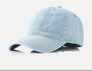Gorra de béisbol de 6 paneles de mezclilla lavada suave al por mayor de fábrica, gorra de papá sin estructura con logo personalizado, gorra de mezclilla índigo ajustable, gorras - Product Image 2