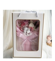 Hochwertige echte natürliche getrocknete Blumenstrauß konservierte Blume Rose Bouquet De Fleurs für Lehrer Tag Geschenk Abschluss Dekor