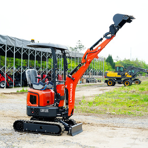 Mini-excavatrice certifiée Lw12e de 1,2 tonne, hydraulique, pour l'agriculture et le jardinage, vente en gros, pas chère, sur chenilles, facile à utiliser - Product Image 1