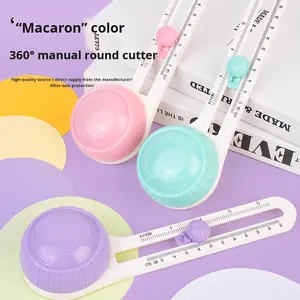 Pemotong Kertas Lingkaran Penuh Zequan Arc Positioning Cutting, Alat Pembuat Kartu Ucapan Planner Manual Handmade Grosir Baru - Product Image 4