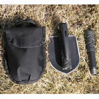 Mini pelle multifonctionnelle d'ingénieur pour l'extérieur, lame en acier au manganèse de 13 mm, pliable et portable