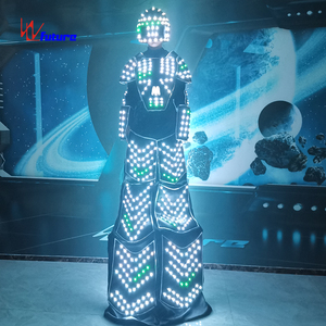 Traje de <span class=keywords><strong>Robot</strong></span> LED con Zancos, Disfraz de Armadura Gigante Brillante para Festivales, Bares, Bodas, Inauguraciones, Baile Callejero, Eventos en Vivo, Fiestas - Product Image 5