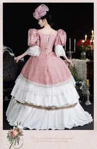 ชุดงานพรอมโรโคโคในสมัยศตวรรษ18th ชุดเดรสแฟนซีสำหรับผู้หญิงสำหรับงานพรอมงานปาร์ตี้สไตล์บาโรกตอนเย็น1ชิ้น - Product Image 5