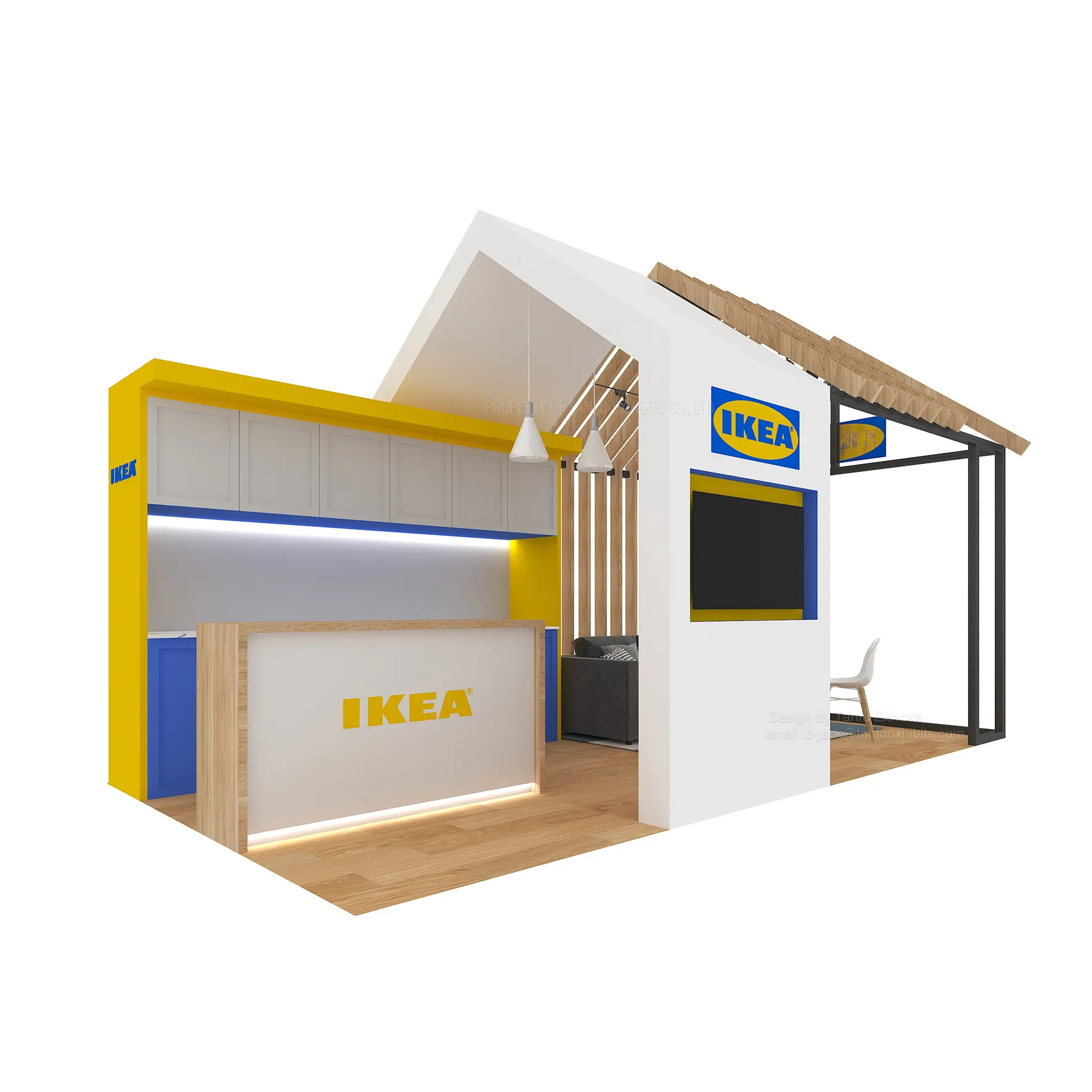 Portable Wood Exhibition Booth for Trade Fair Market