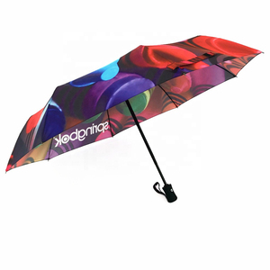 Paraguas plegable de 21 pulgadas con estampado floral bonito a la moda para mujer - Product Image 4