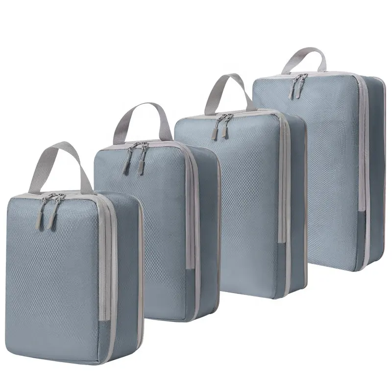 Cubi di imballaggio a compressione per viaggi organizzatori di bagagli di alta qualità cubi di compressione per valigie