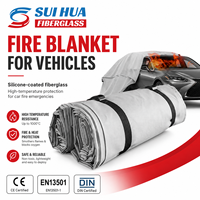 Couverture anti-incendie pour voiture 550-1100 ° Couverture réutilisable résistante à la chaleur pour la sécurité des véhicules électriques et des véhicules en général