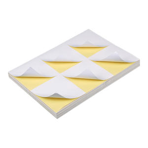 Papier d'impression d'étiquettes autocollantes blanc A4, feuille d'autocollants personnalisée, 8 découpes, papier d'autocollants format A4 pour <span class=keywords><strong>imprimante</strong></span> - Product Image 2