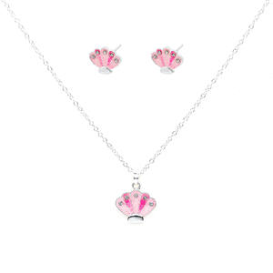 नए फैशन सिल्वर प्लेटेड मिश्र धातु तितली हार और कान सेट - Product Image 4