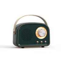 Altavoz Bluetooth de radio retro inalámbrico TF AUX FM multifunción de estilo popular
