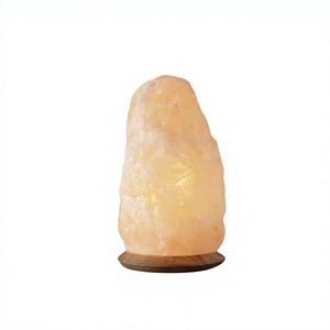 Lampe au sel de l'Himalaya Véritable Grande taille Rose Orange couleur Crysalt Lampes au sel de l'Himalaya Fabriquées à la main de meilleure qualité - Product Image 1