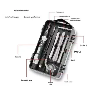 Bộ dụng cụ bằng thép vanadi crôm chính xác 115 trong 1 bộ tuốc nơ vít cầm tay đa năng dụng cụ sửa chữa điện thoại đồng hồ - Product Image 3